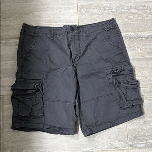 Aeropostale Men's Cargo Shorts in Charcoal